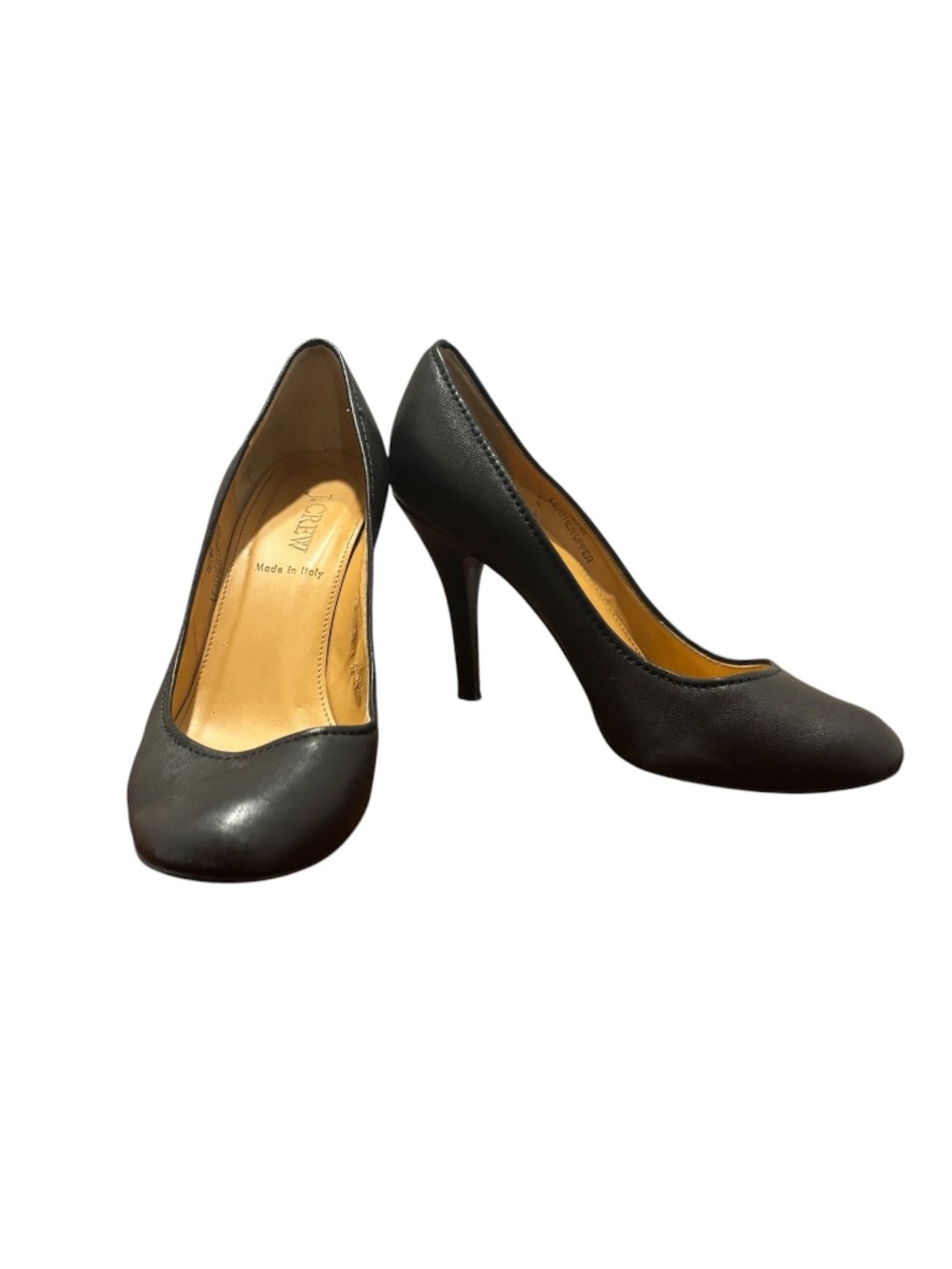 J. Crew Mona Leather Pumps in Black Size 7.5